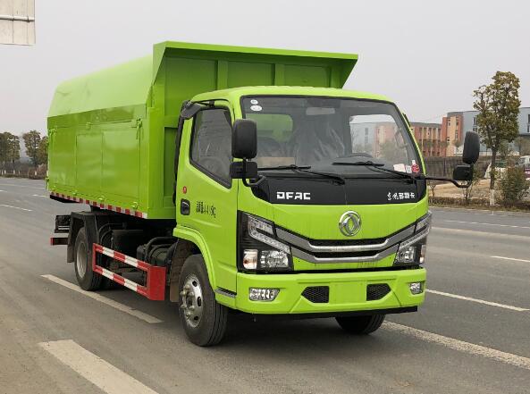 東風(fēng)小多利卡國(guó)六藍(lán)牌密封自卸式垃圾車